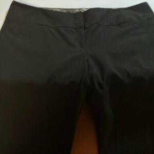 Metaphor Modern Bootcut Black Dress Slacks , silk inside waist lining